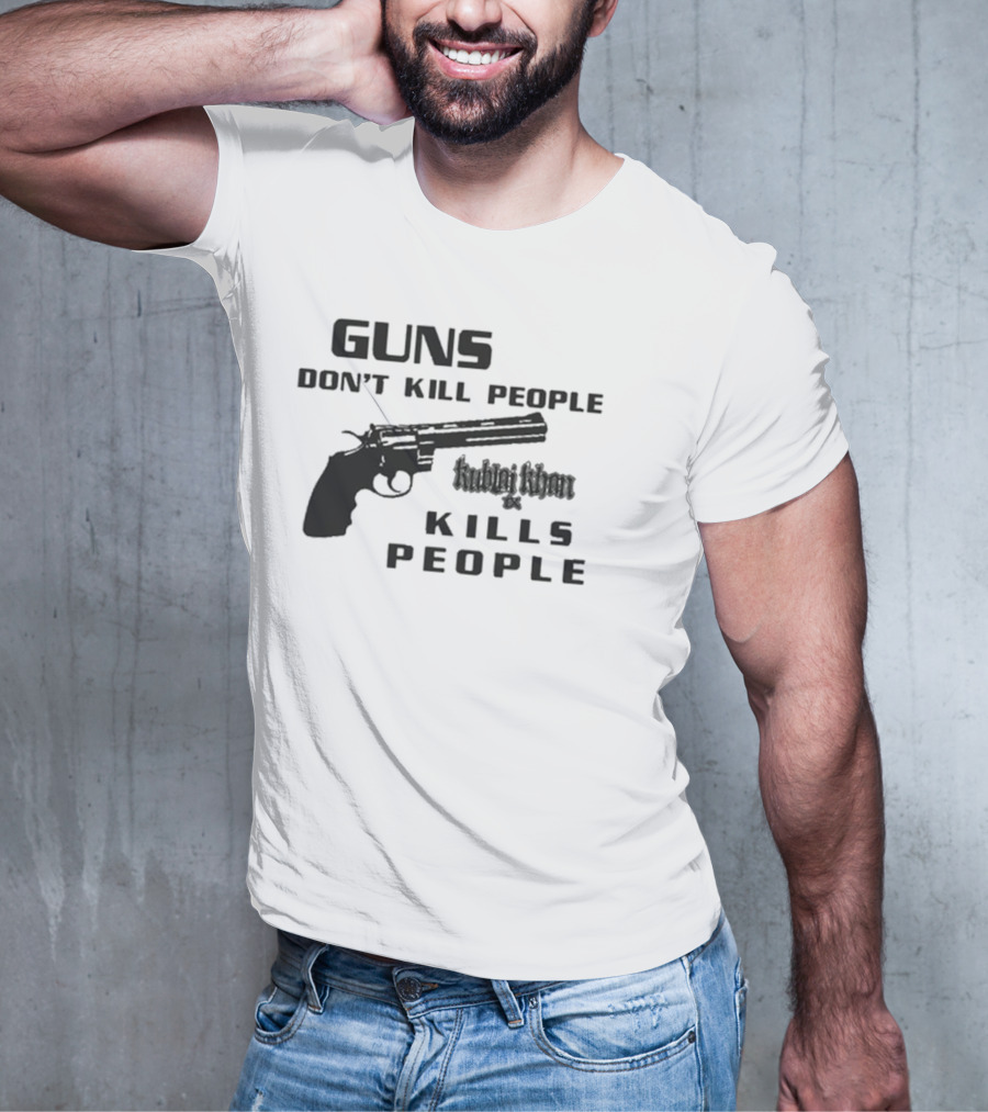Guns Don’t Kill People Kublai Khan TX Kills People Revolver T-Shirt