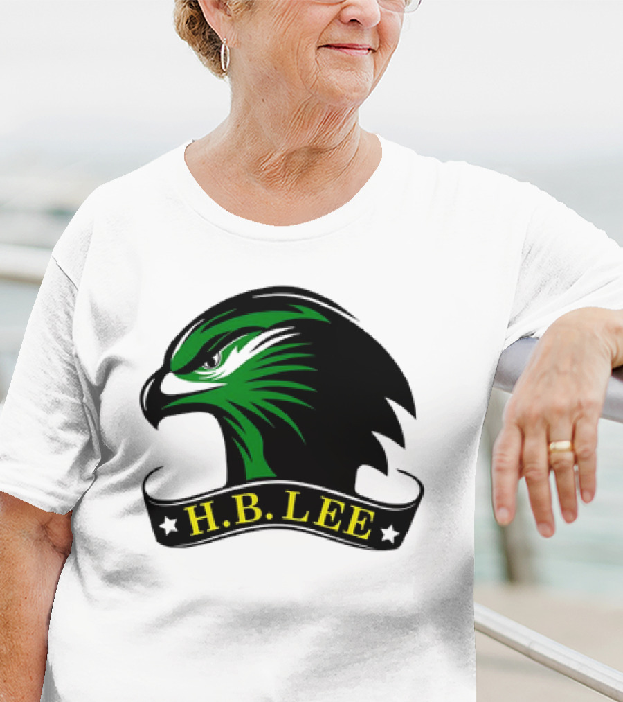 H.B. Lee Green Eagle Emblem T-Shirt