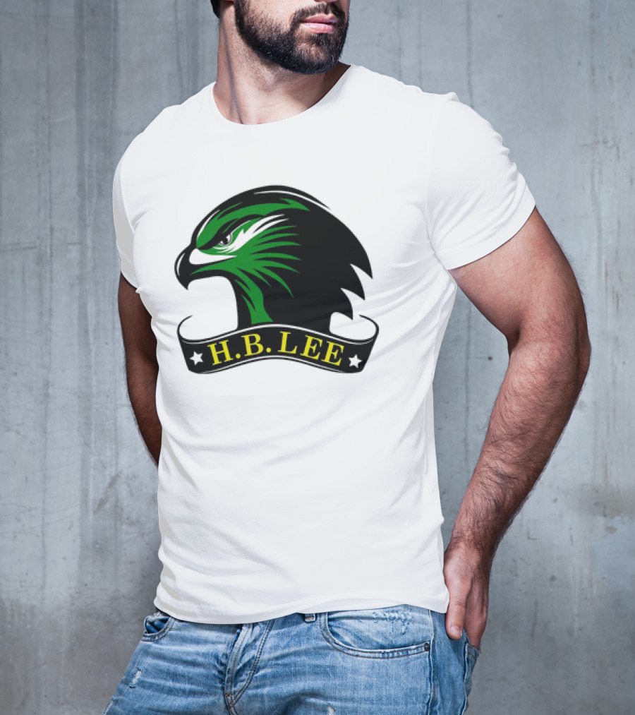 H.B. Lee Green Eagle Emblem T-Shirt