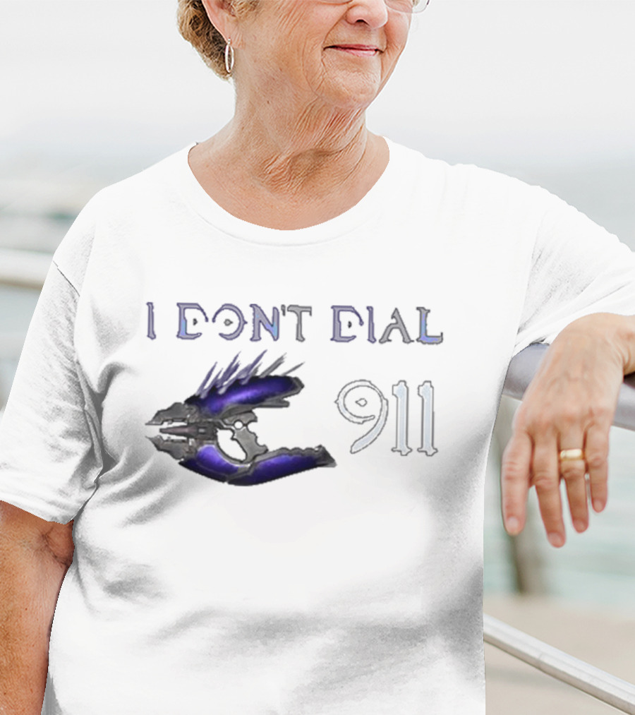 I Don't Dial 911 Halo Needler T-Shirt