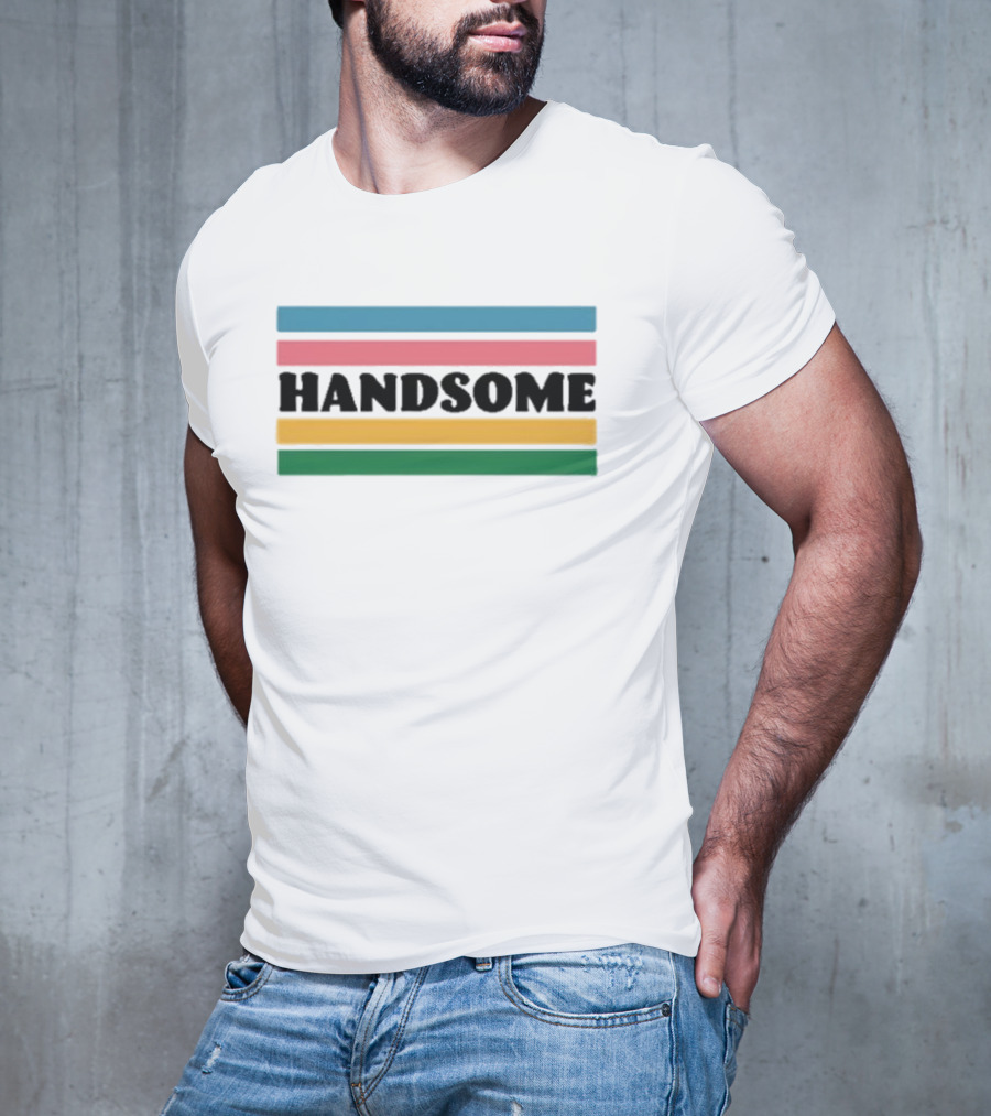 Handsome Podcast Handsome Ringer Funny Mom Rockbottuns Baseball Comedy Special T-Shirt