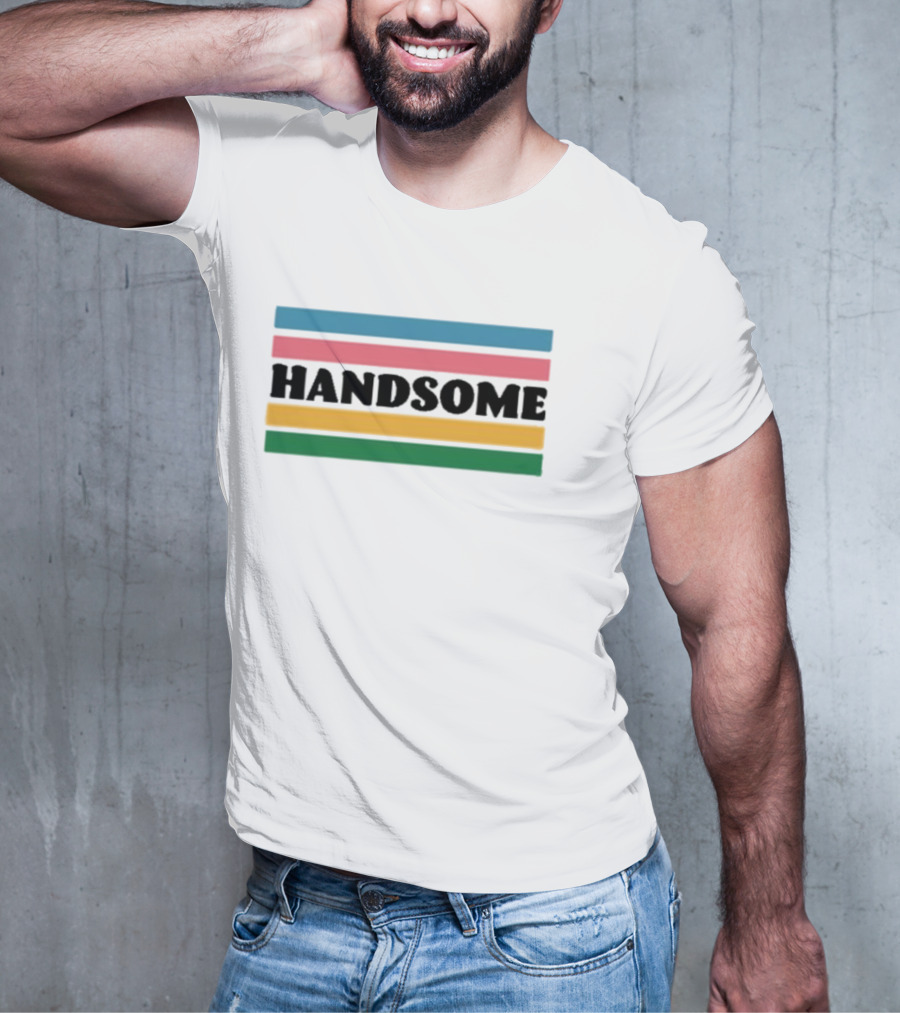 Handsome Podcast Handsome Ringer Funny Mom Rockbottuns Baseball Comedy Special T-Shirt