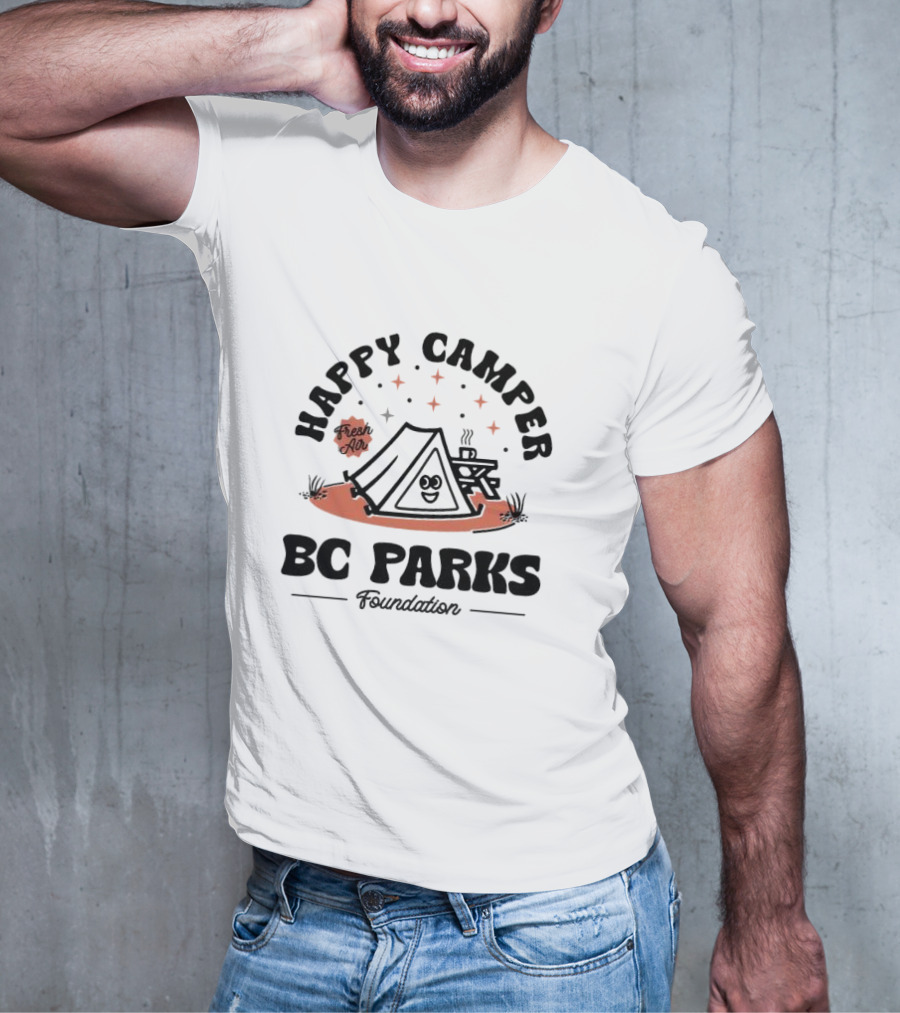 Happy Camper Fresh Air BC Parks T-Shirt