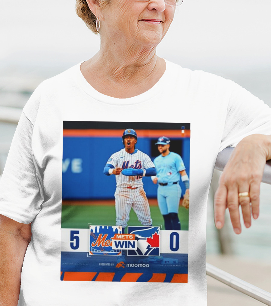 New York Mets Win 5-0 Toronto Blue Jays April 4 2025 T-Shirt
