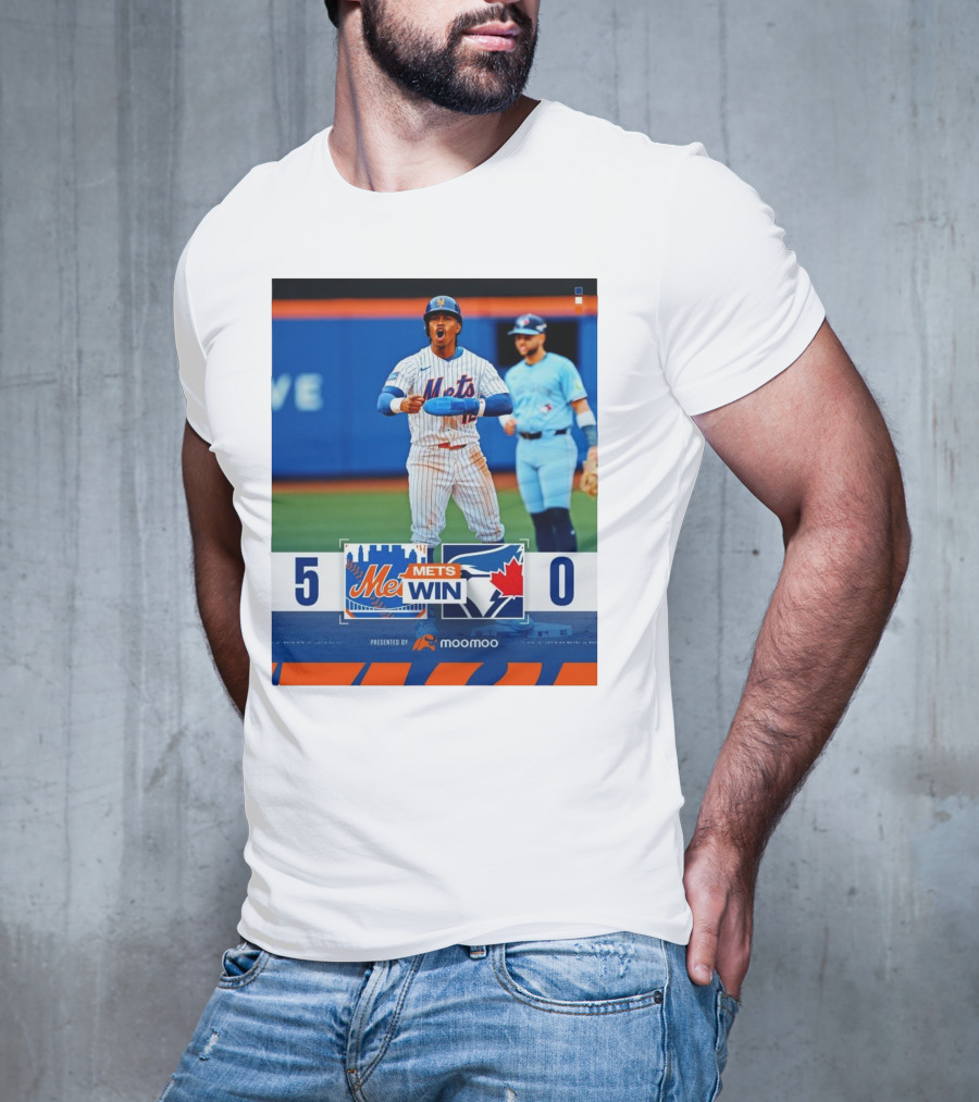New York Mets Win 5-0 Toronto Blue Jays April 4 2025 T-Shirt