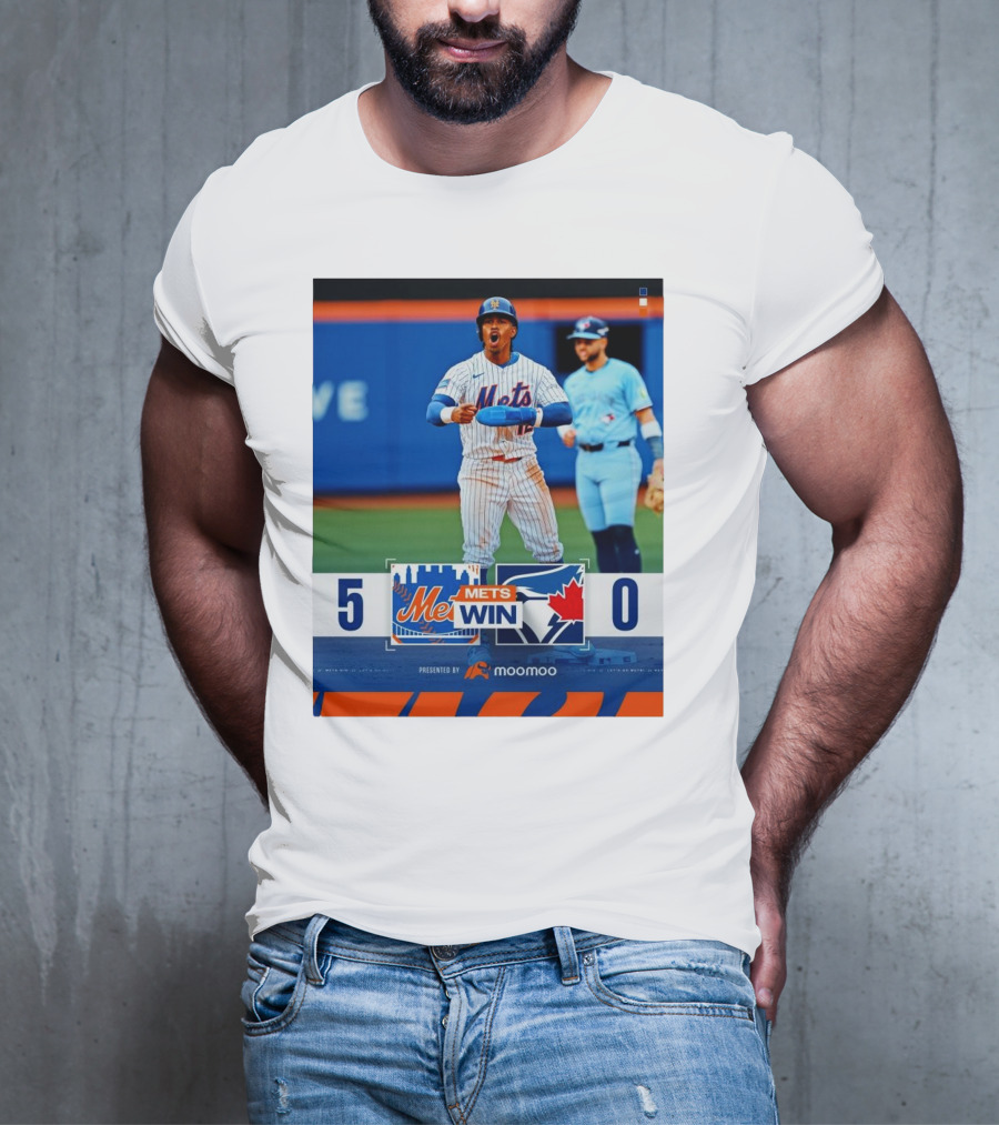 New York Mets Win 5-0 Toronto Blue Jays April 4 2025 T-Shirt