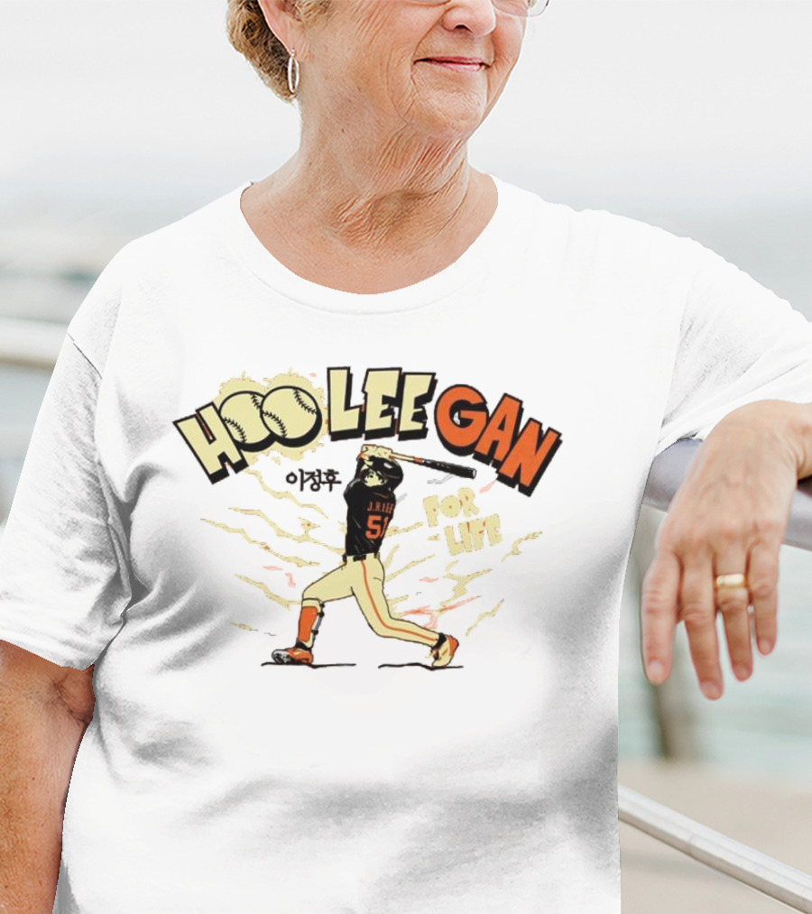 Hoo Lee Gan J. Lee 51 For Life Baseball Swing T-Shirt