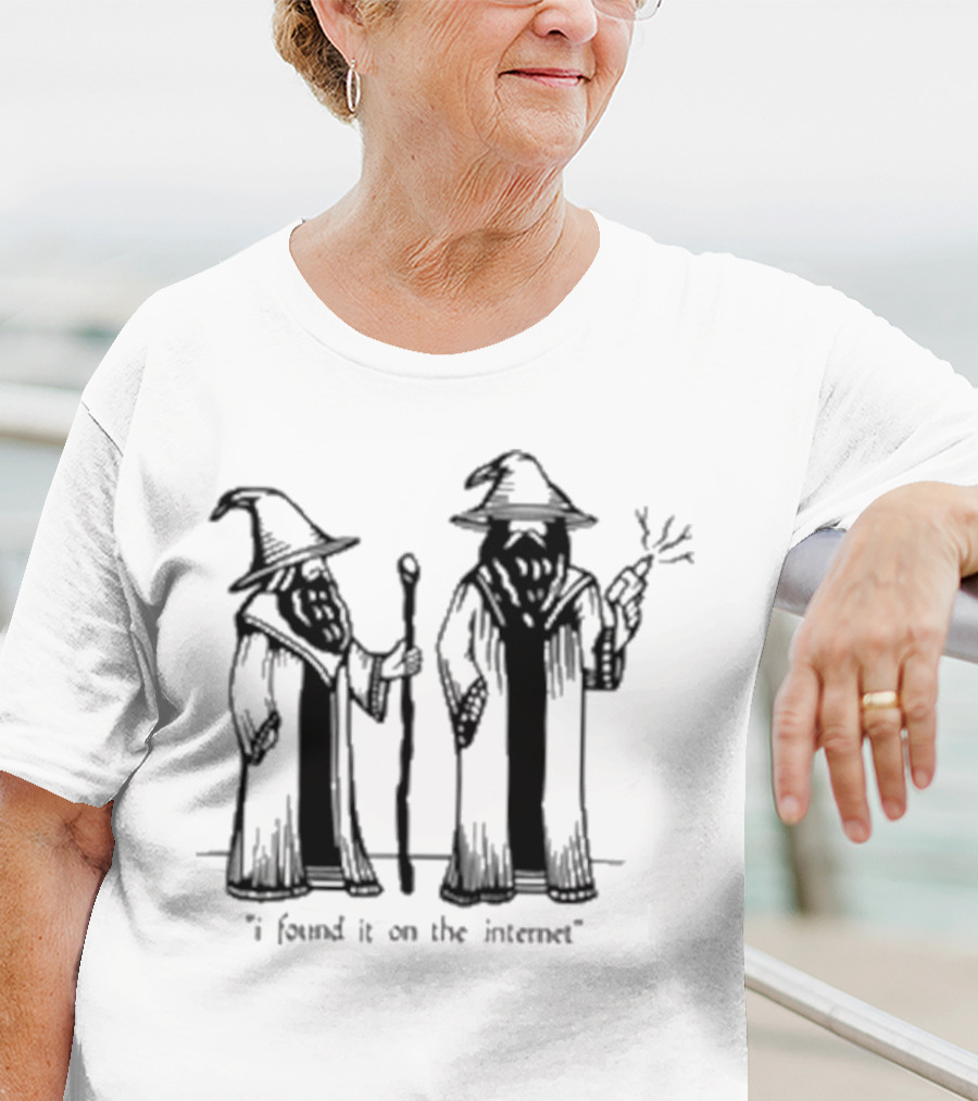 I Found It On The Internet Wizard Robe Hat Wand T-Shirt
