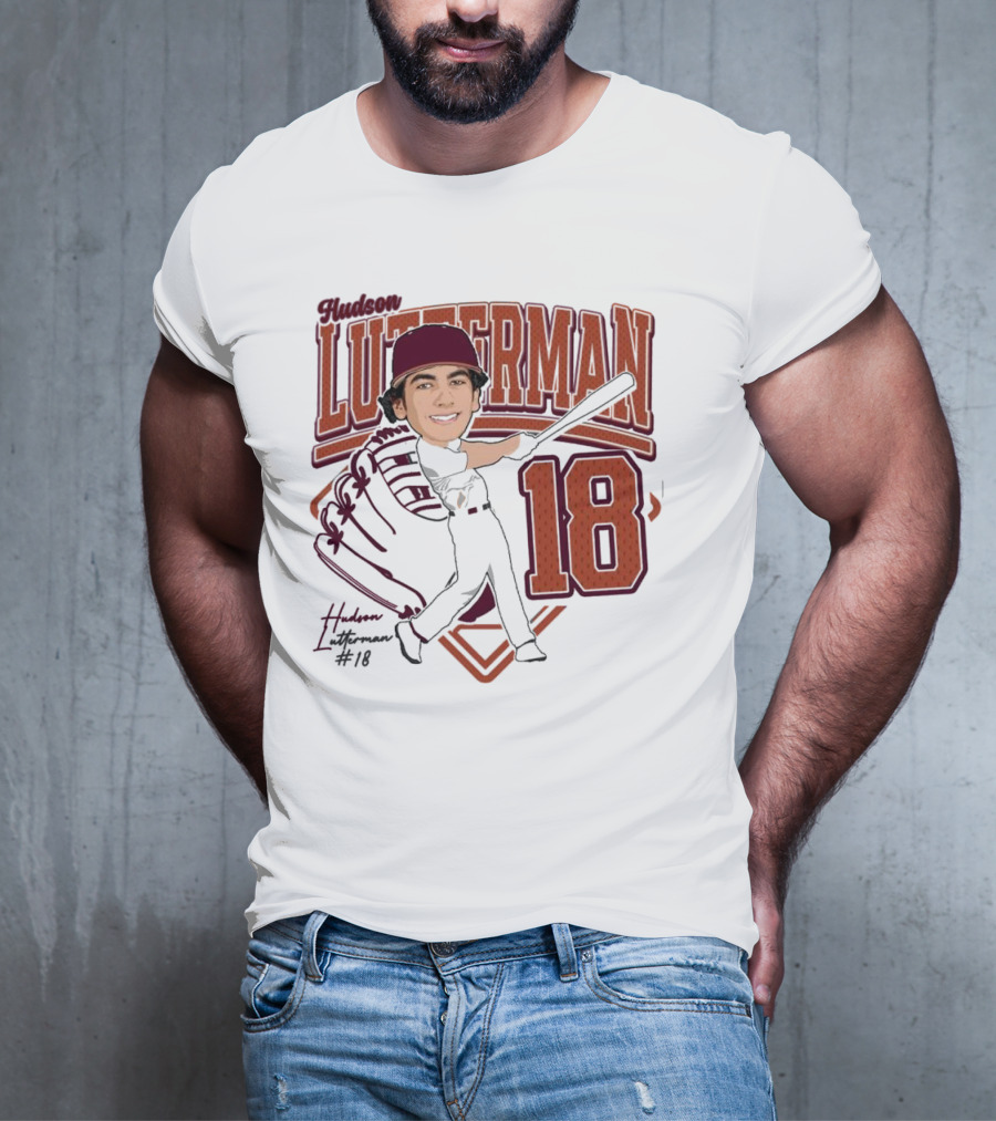 Hudson Lutterman 18 Baseball Player 2025 T-Shirt