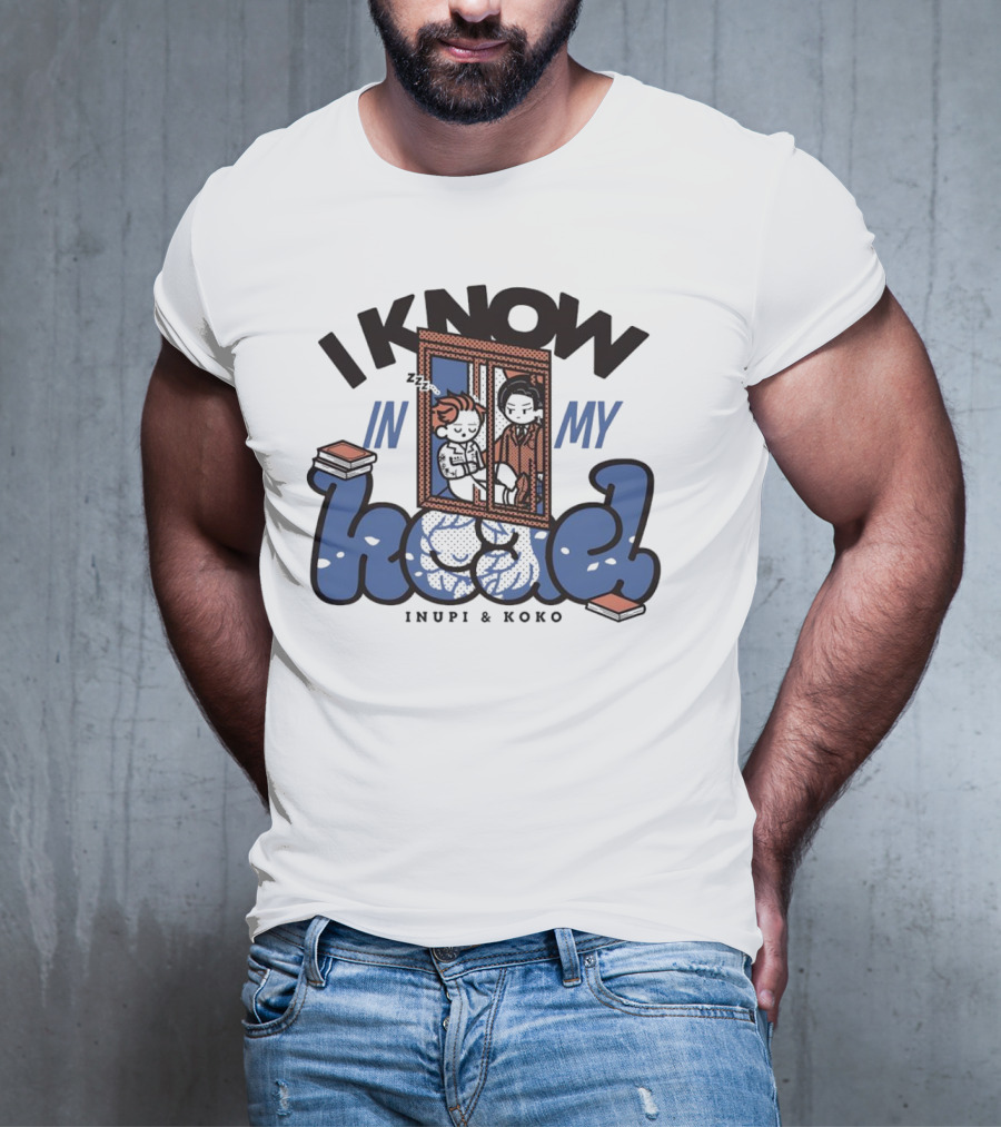 I Know In My Head Inupi And Koko Retro Comic Style T-Shirt
