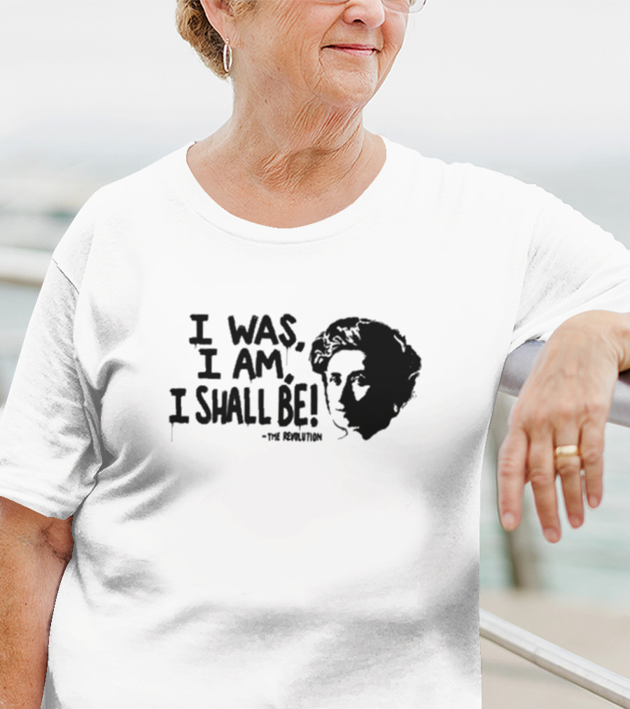 I Was I Am I Shall Be The Revolution Frida Kahlo Portrait T-Shirt