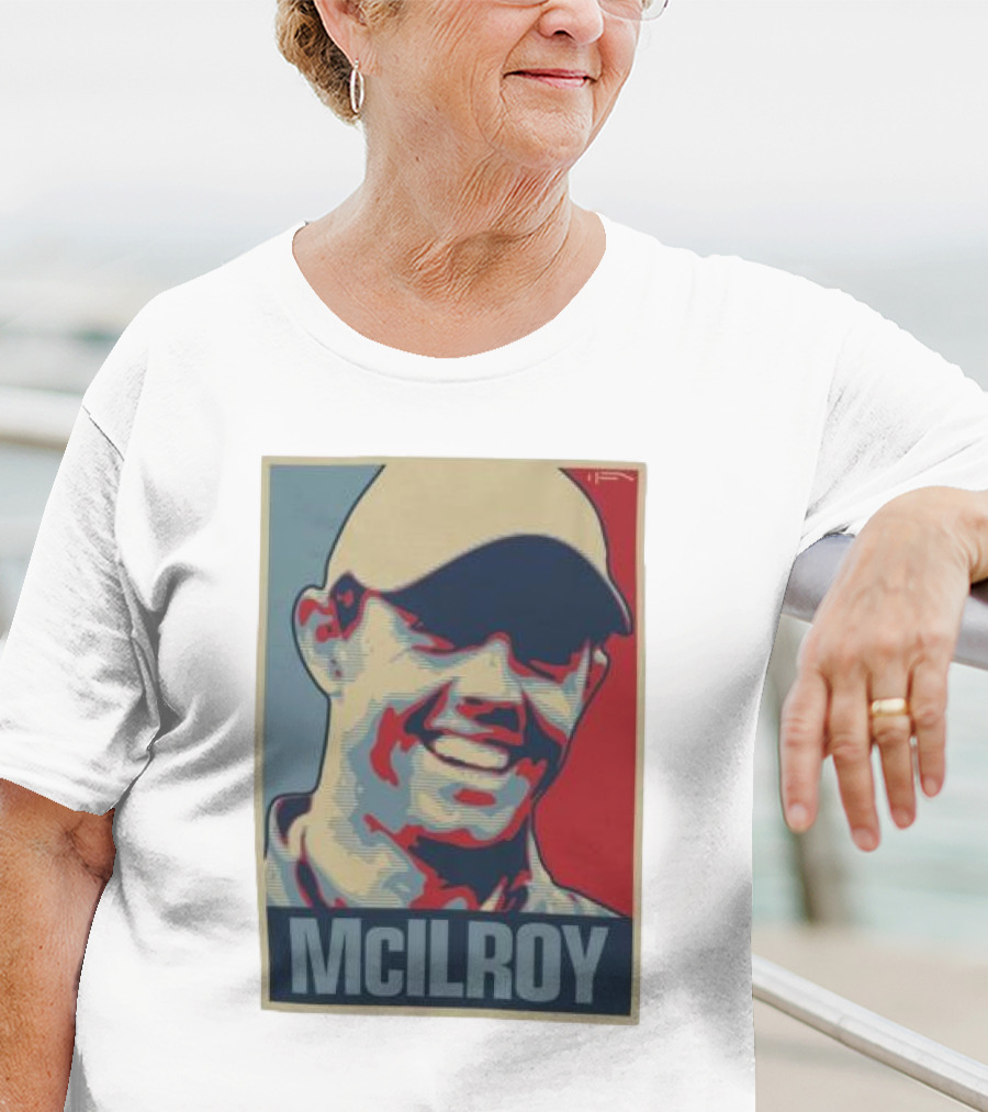 Ireland Rory McIlroy Masters Tournament Vintage Iconic Golf Portrait T-Shirt