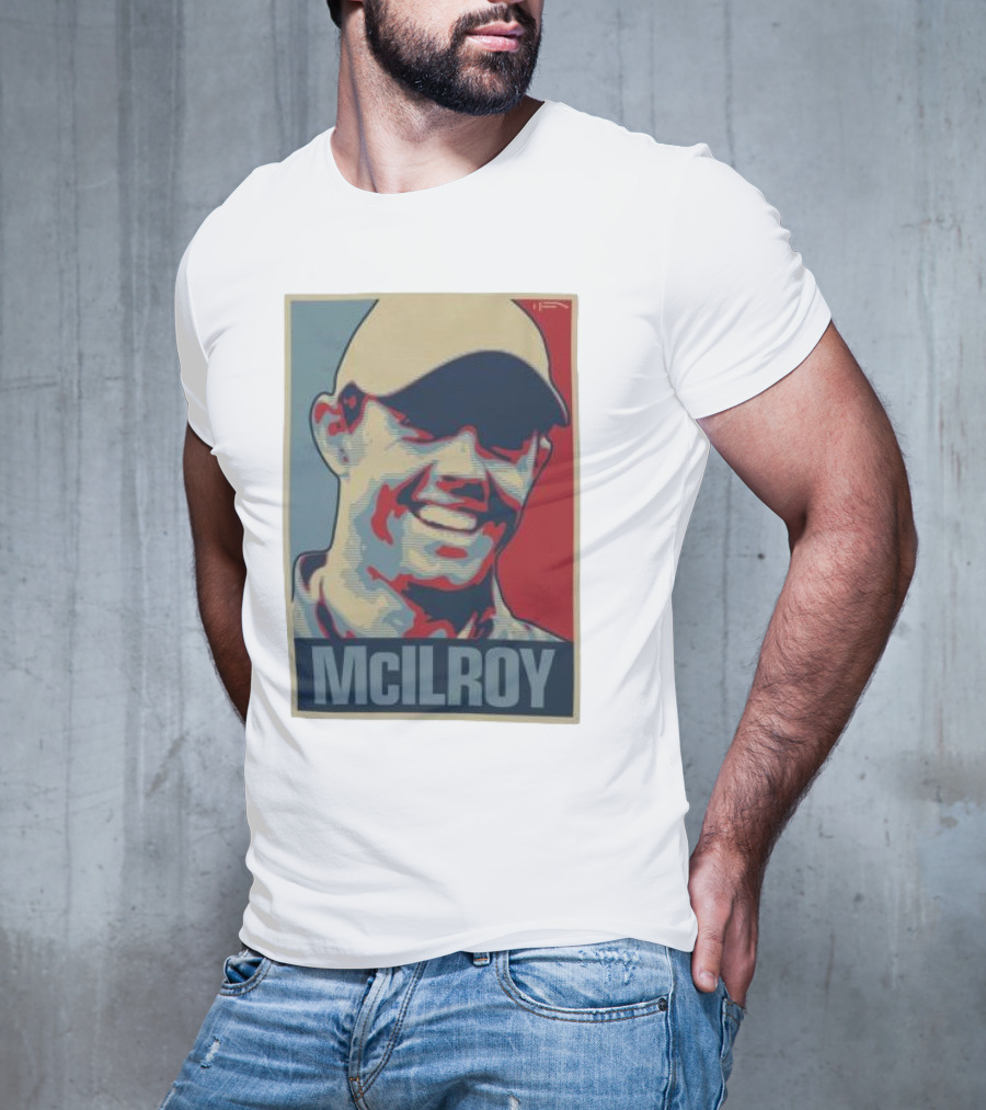 Ireland Rory McIlroy Masters Tournament Vintage Iconic Golf Portrait T-Shirt