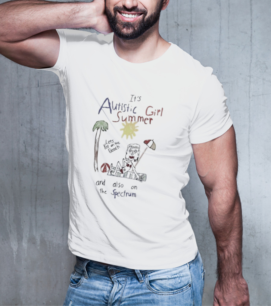 Its Autistic Girl Summer Beach Vibes With On The Spectrum Fun T-Shirt