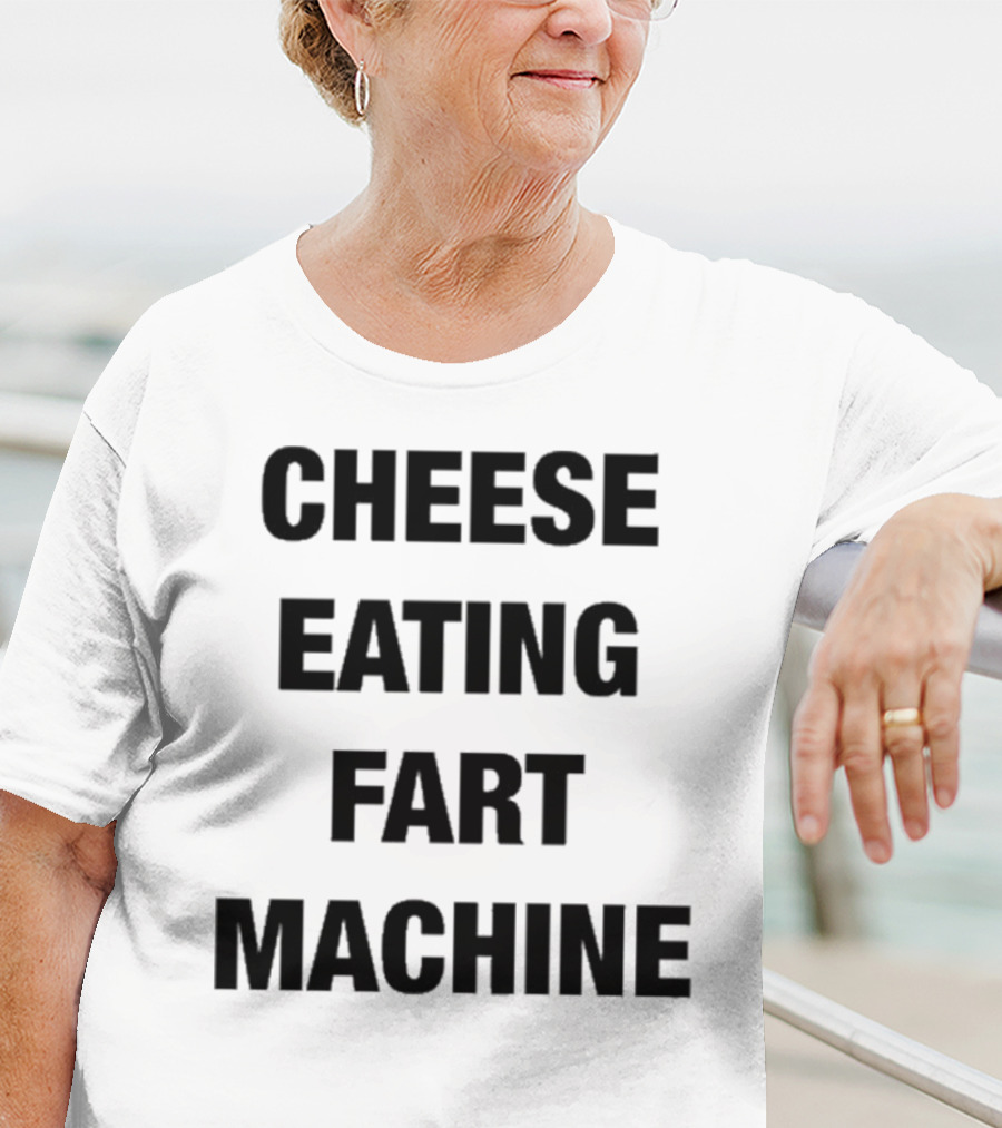 Illegal Cheese Eating Fart Machine Humor T-Shirt