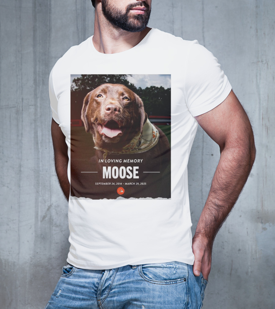 Cleveland Browns NFL In Loving Memory Moose September 24 2014 March 29 2025 Hard Knocks Star T-Shirt