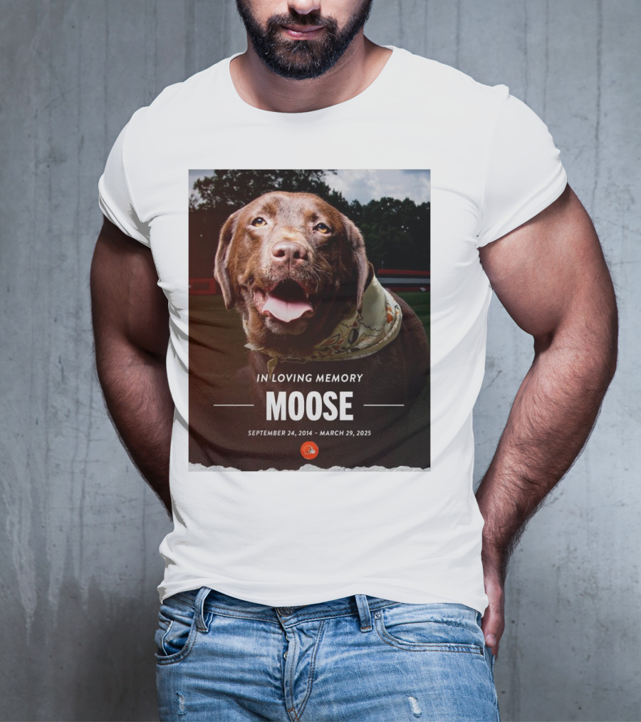 Cleveland Browns NFL In Loving Memory Moose September 24 2014 March 29 2025 Hard Knocks Star T-Shirt