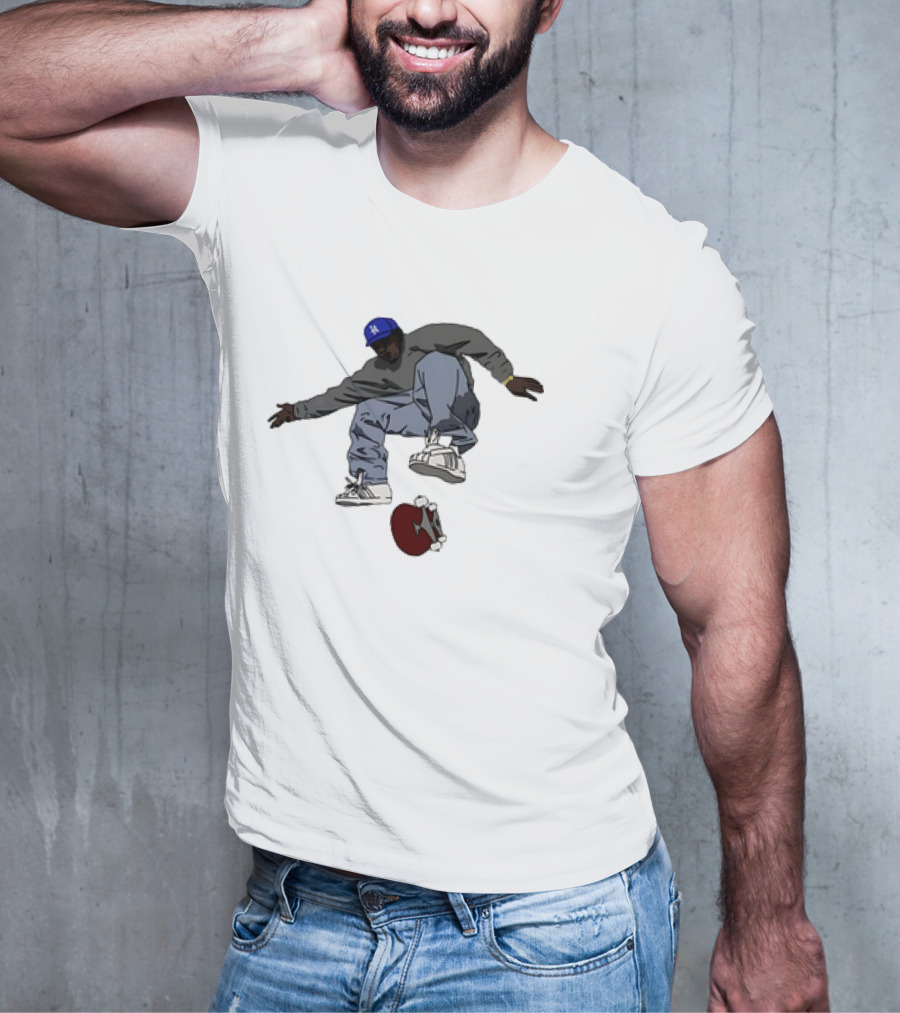 Kareem Campbell World Skateboards 90s Iconic Skateboarding Trick T-Shirt