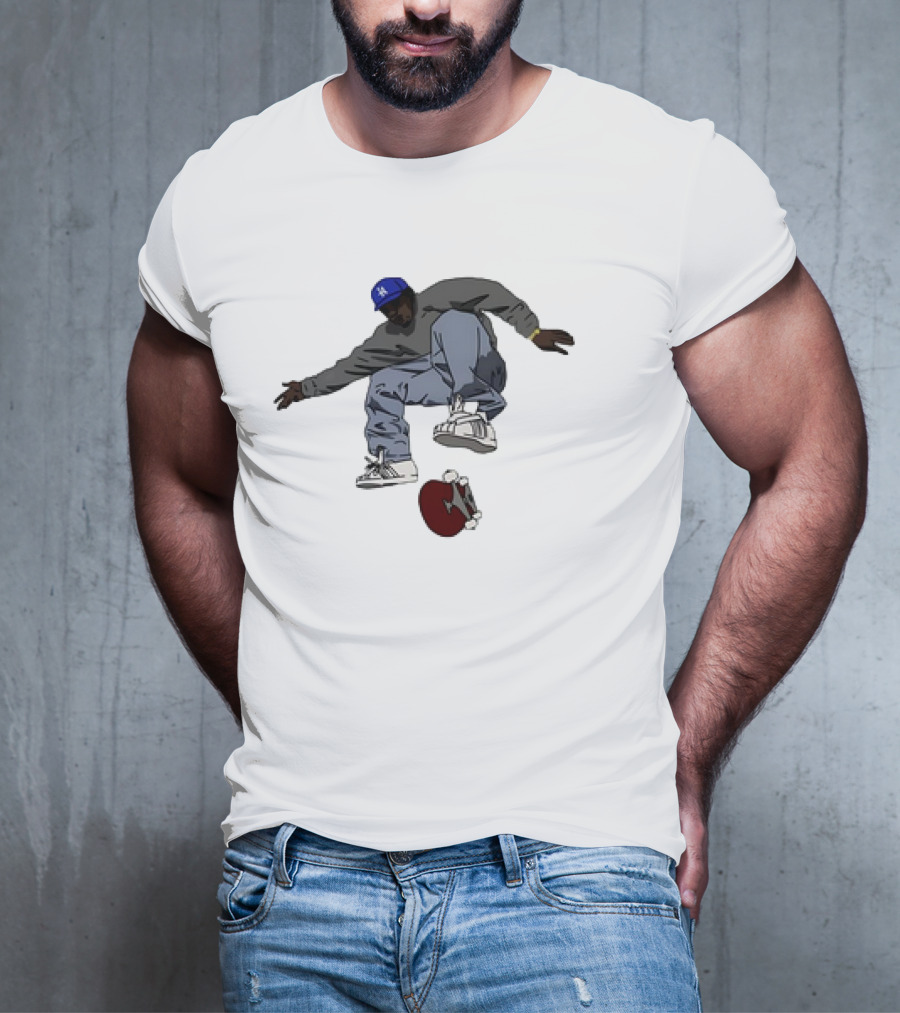 Kareem Campbell World Skateboards 90s Iconic Skateboarding Trick T-Shirt
