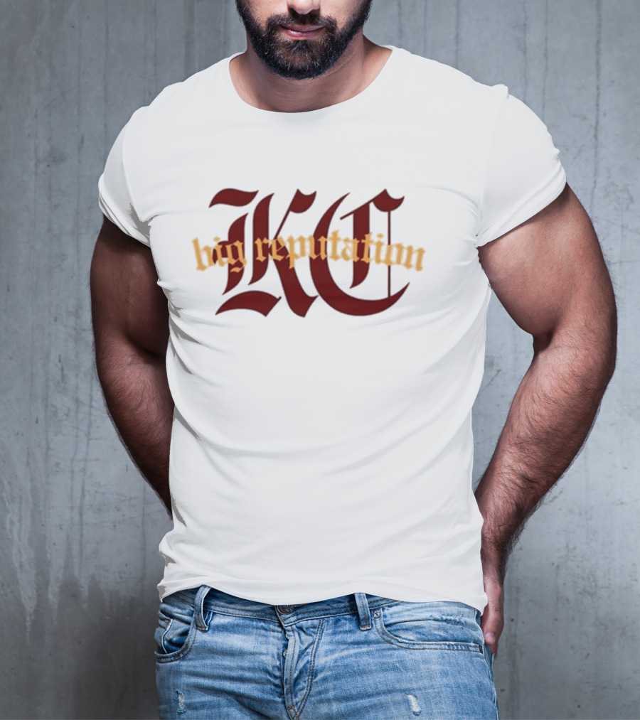 Kc Big Reputation Bold Gothic Style T-Shirt