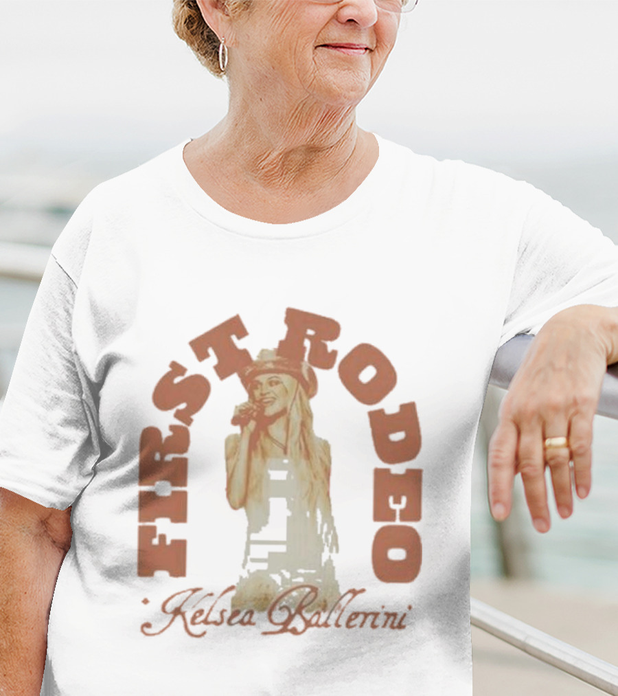 Kelsea Ballerini First Rodeo Cowgirl Hat Microphone T-Shirt