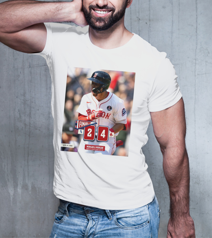 Boston Red Sox Victory Over Chicago White Sox 4-2 Marathon Monday Apr 21 2025 T-Shirt