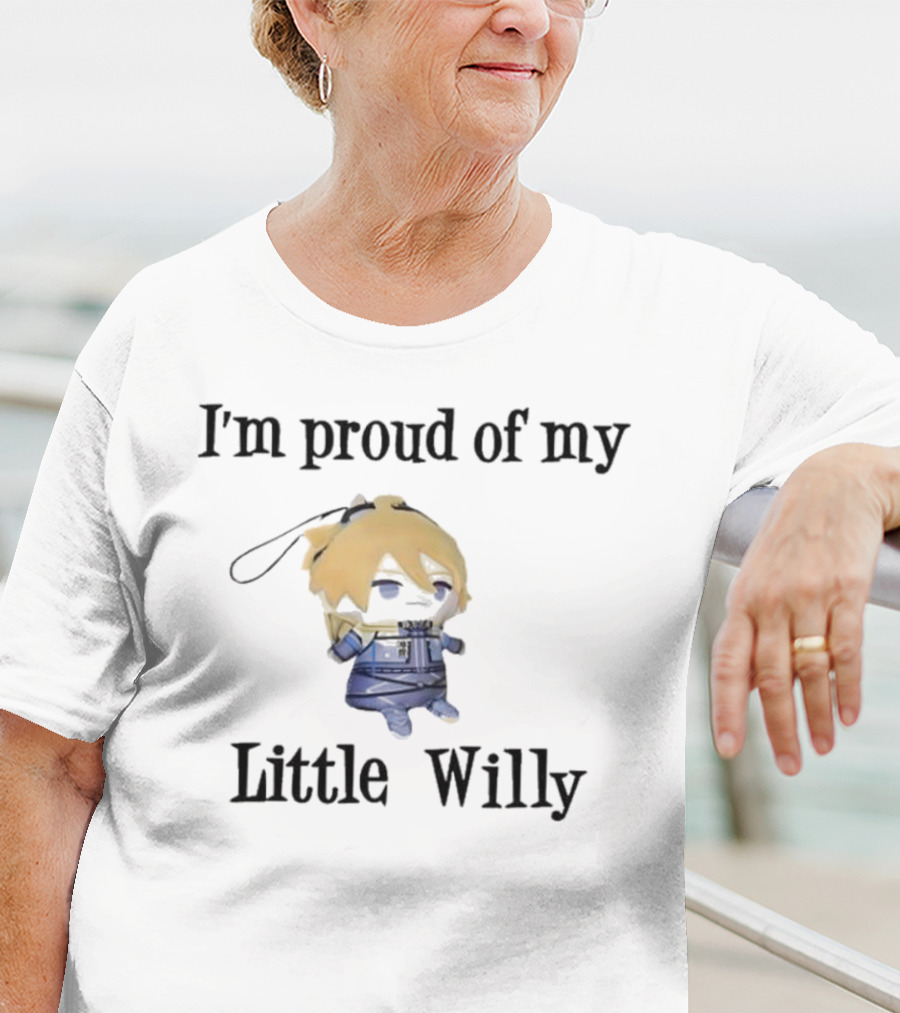 I'm Proud Of My Little Willy Cute Cartoon Character T-Shirt