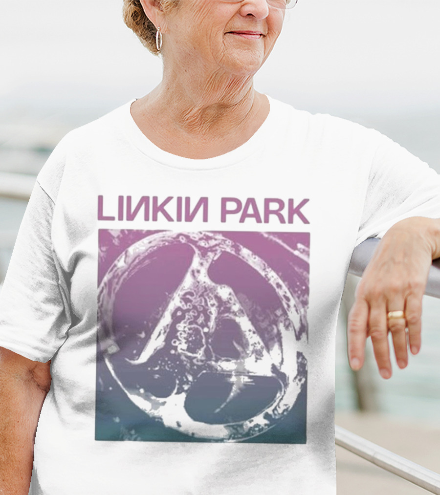 Linkin Park Gradient Circle Symbol Fz Deluxe Drop Shoulder T-Shirt