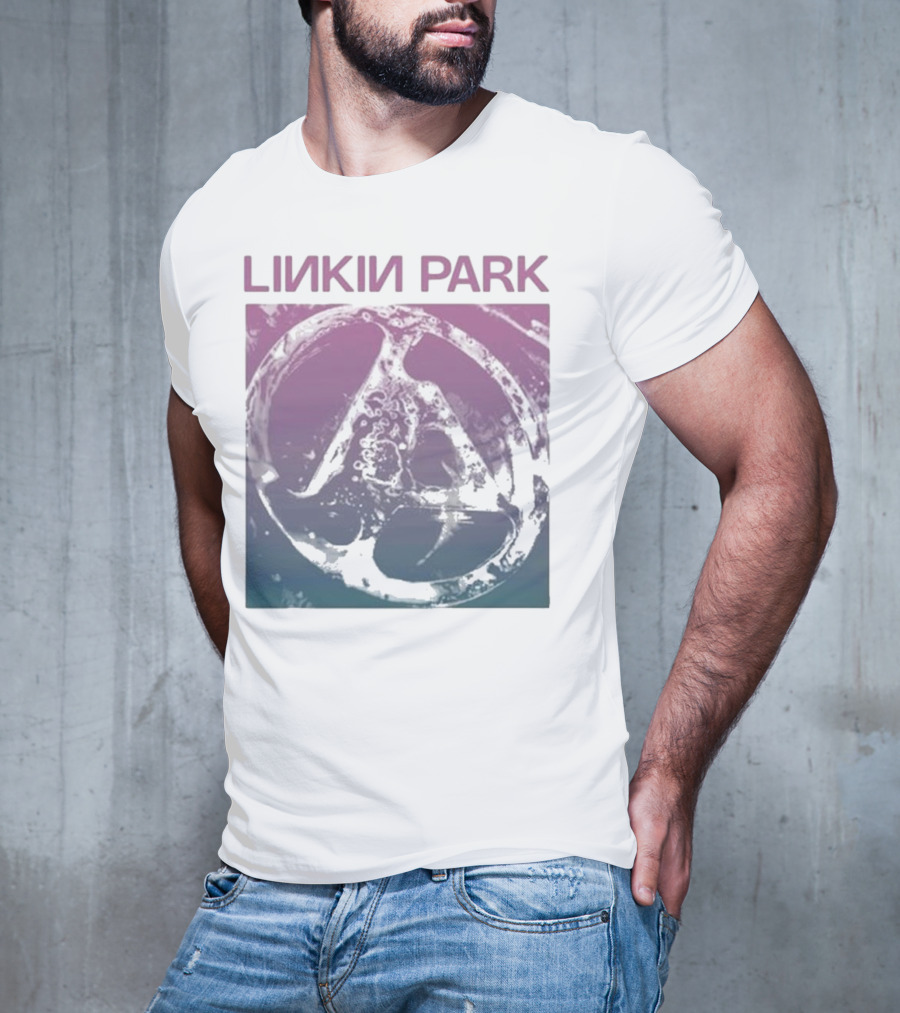 Linkin Park Gradient Circle Symbol Fz Deluxe Drop Shoulder T-Shirt