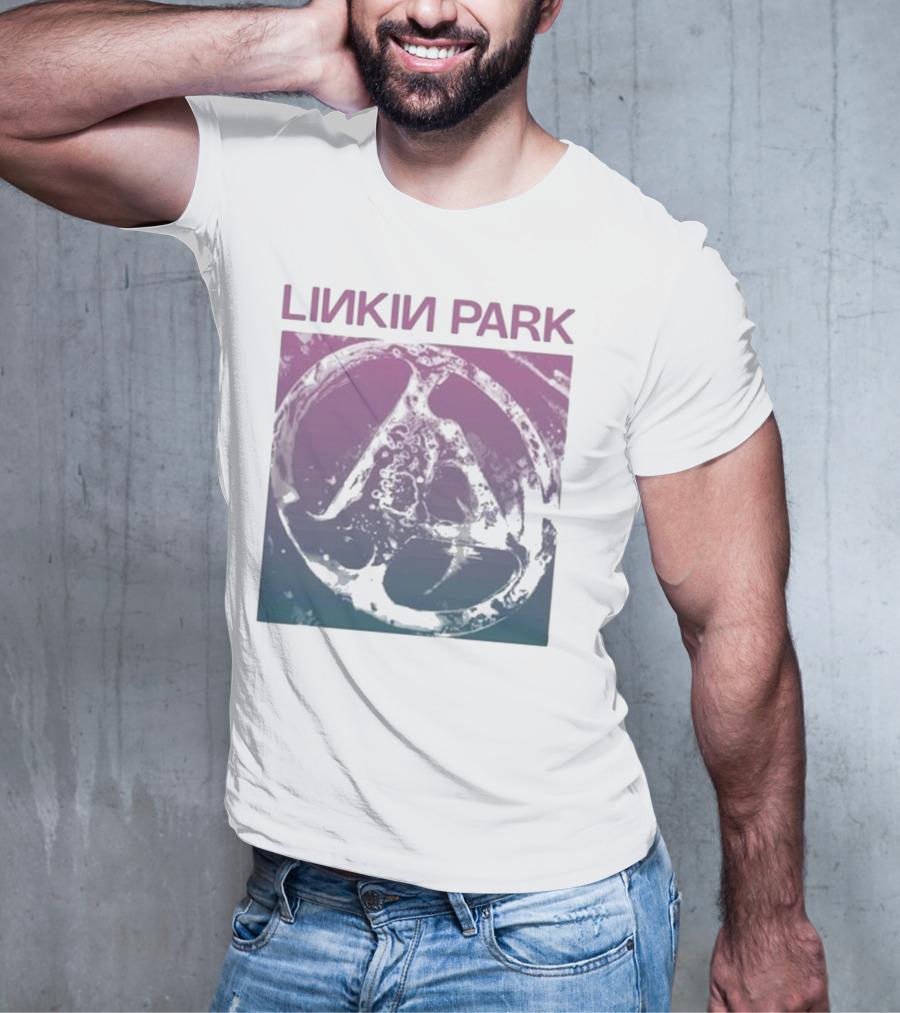 Linkin Park Gradient Circle Symbol Fz Deluxe Drop Shoulder T-Shirt