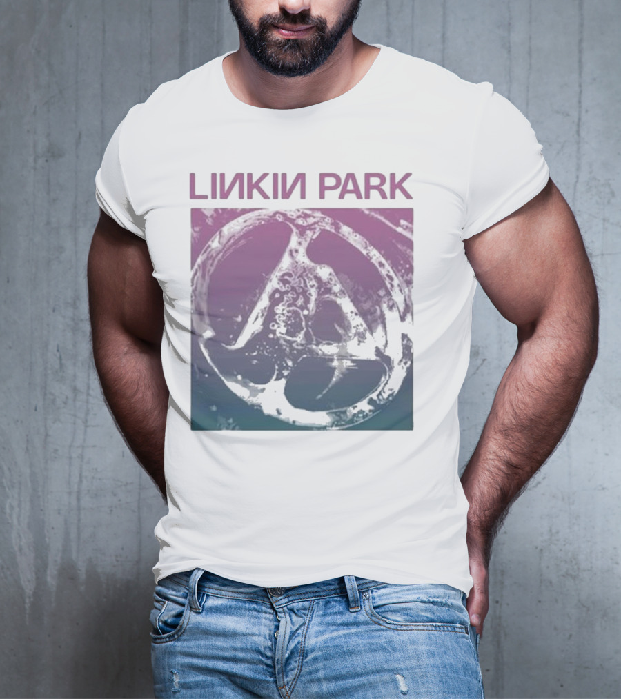 Linkin Park Gradient Circle Symbol Fz Deluxe Drop Shoulder T-Shirt