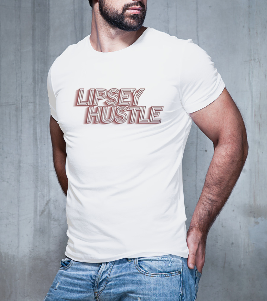 Lipsey Hustle Outline Bold Script T-Shirt