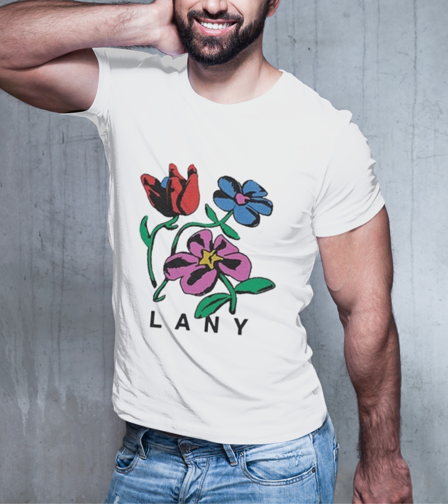 Lany ILYSB Colorful Flowers Artwork T-Shirt