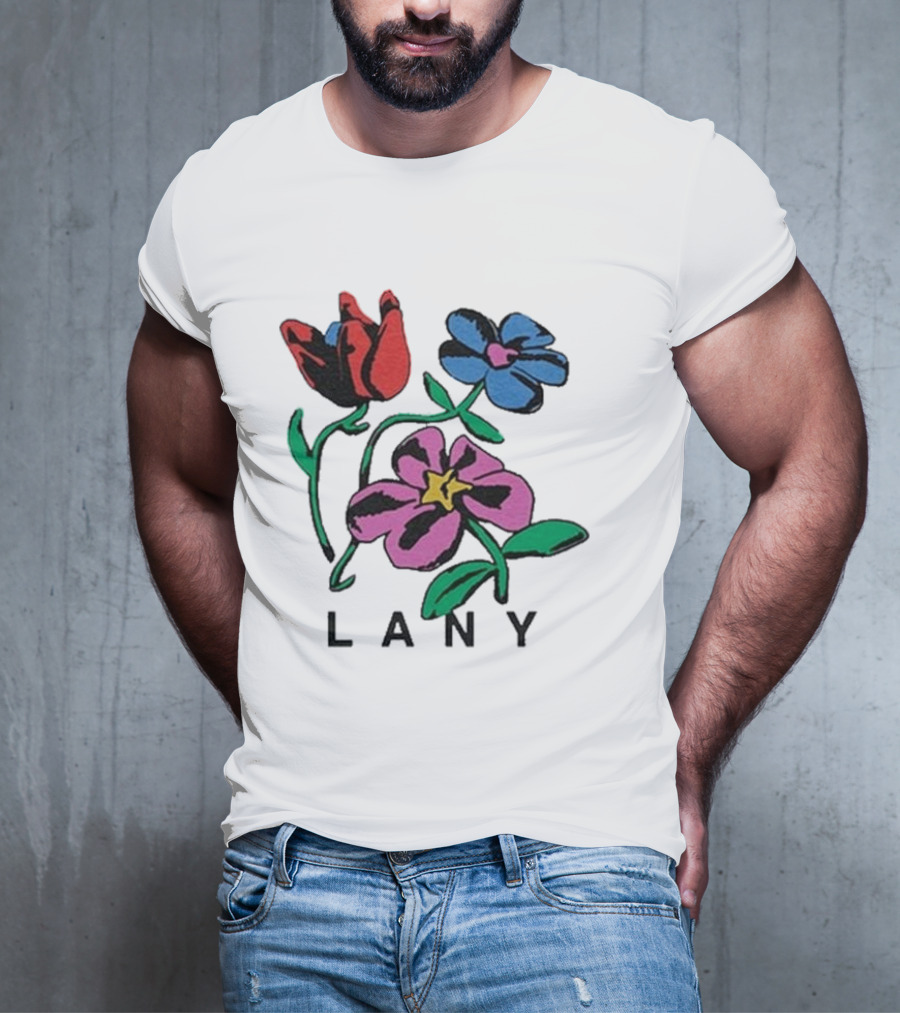 Lany ILYSB Colorful Flowers Artwork T-Shirt