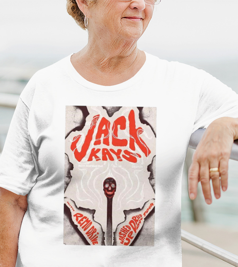 Jack Kays March 9 2025 St. Andrew’s Hall Detroit Featuring Remo Drive Washed Up Dried Up Tour T-Shirt