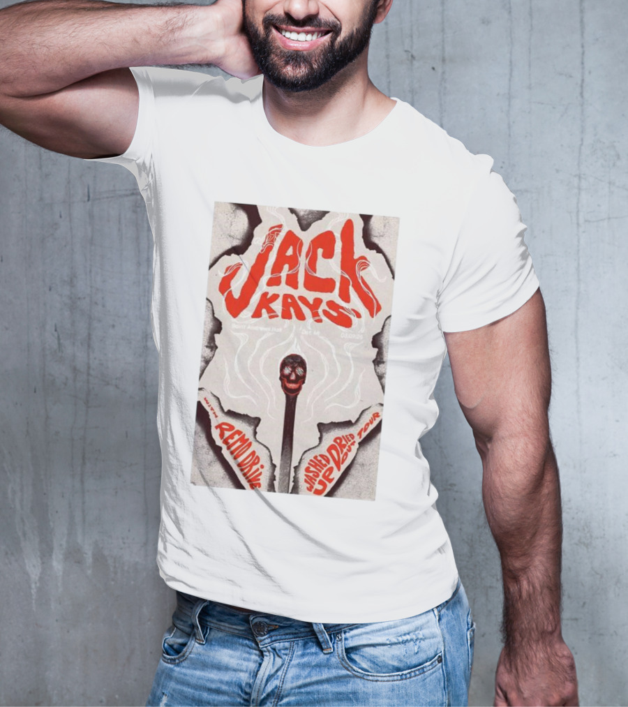 Jack Kays March 9 2025 St. Andrew’s Hall Detroit Featuring Remo Drive Washed Up Dried Up Tour T-Shirt