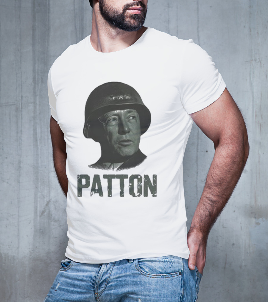 Jake Shields General Patton Helmet Portrait T-Shirt