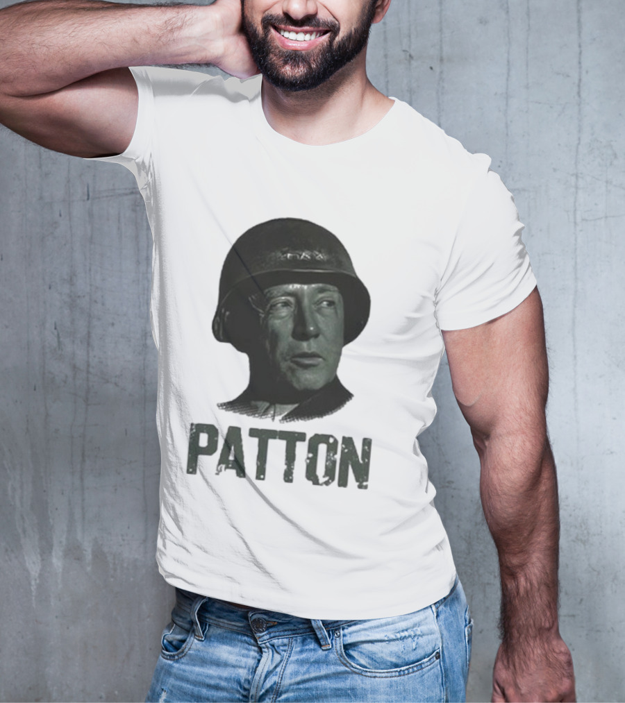 Jake Shields General Patton Helmet Portrait T-Shirt