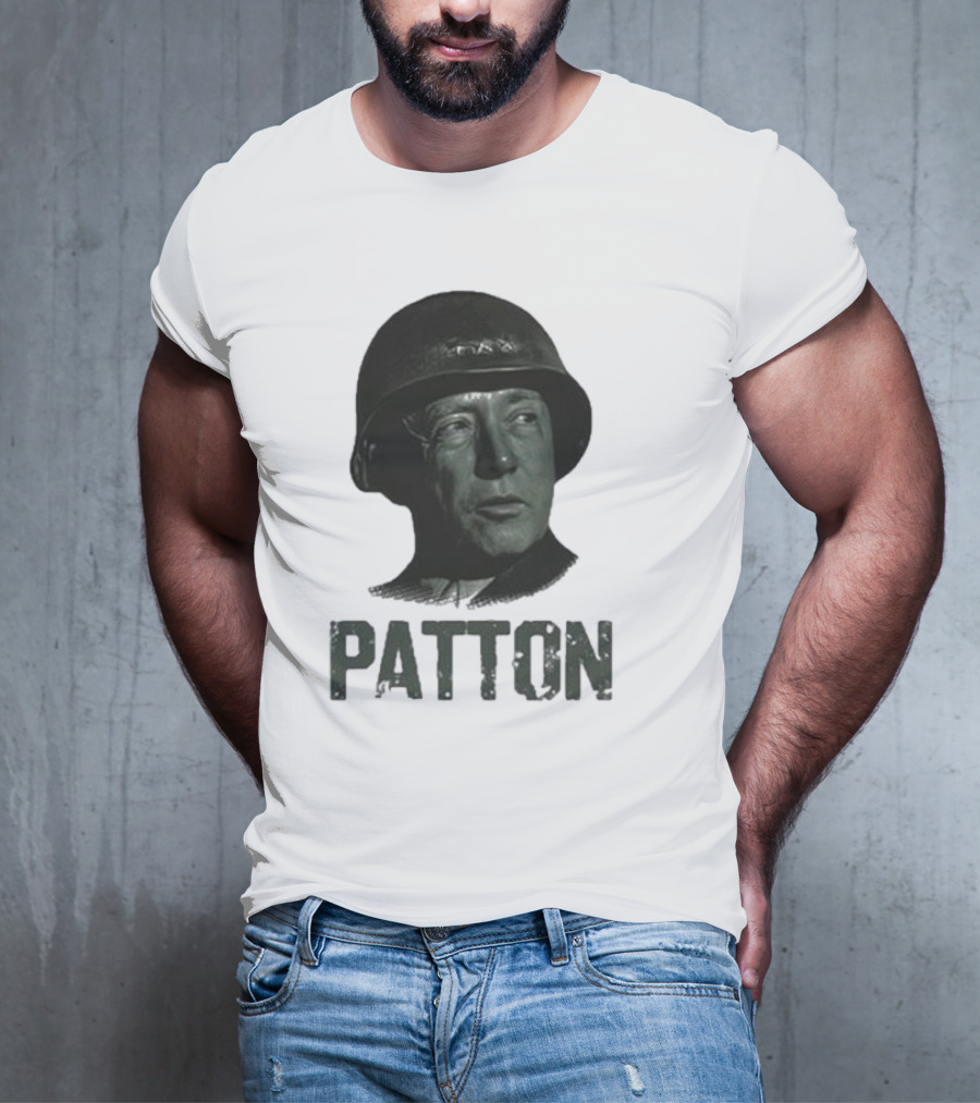 Jake Shields General Patton Helmet Portrait T-Shirt