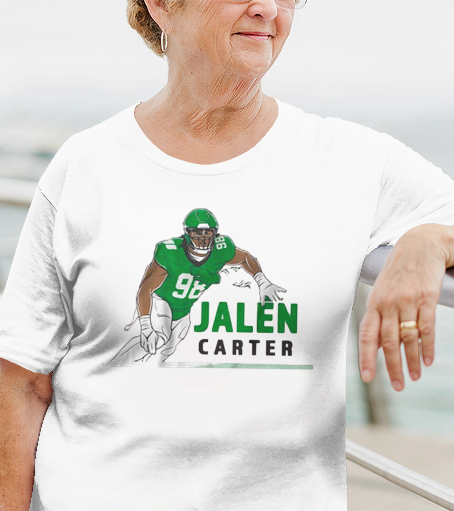 Jalen Carter 98 Philadelphia Eagles Big Dawg Pose NFL T-Shirt