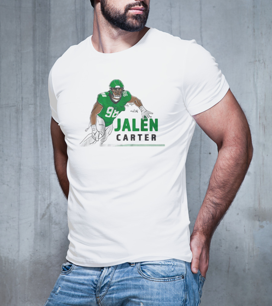 Jalen Carter 98 Philadelphia Eagles Big Dawg Pose NFL T-Shirt