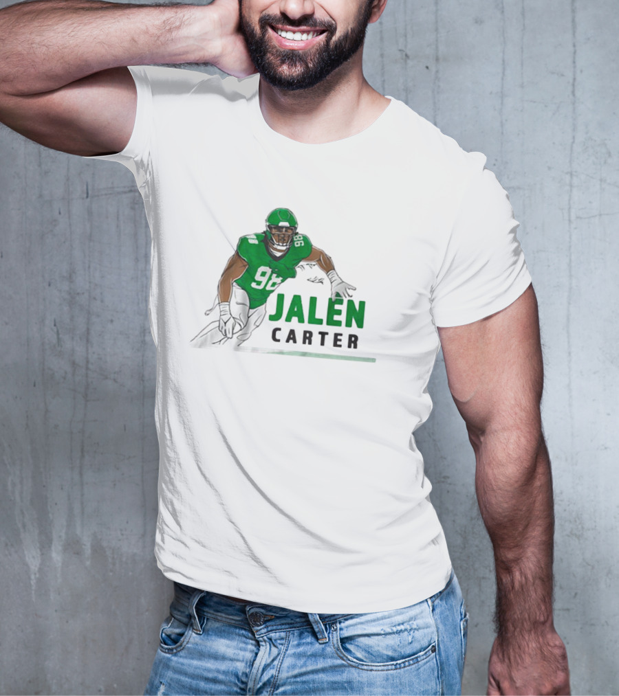 Jalen Carter 98 Philadelphia Eagles Big Dawg Pose NFL T-Shirt