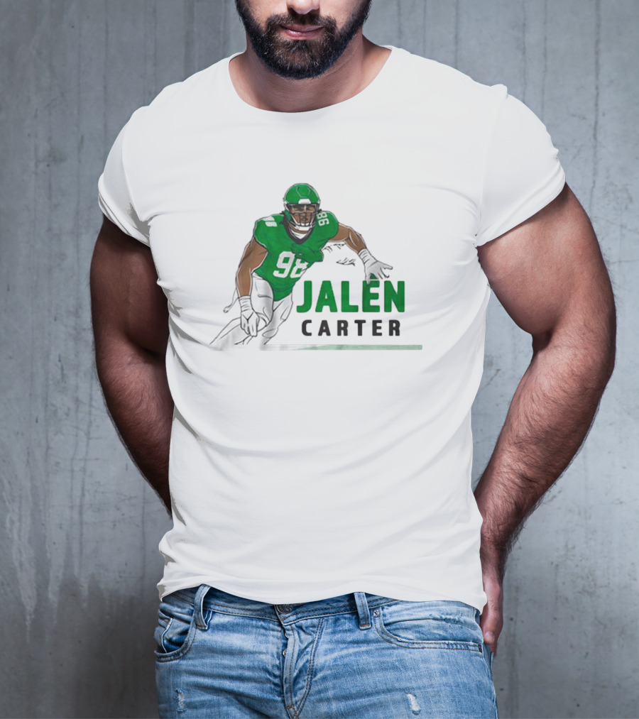 Jalen Carter 98 Philadelphia Eagles Big Dawg Pose NFL T-Shirt