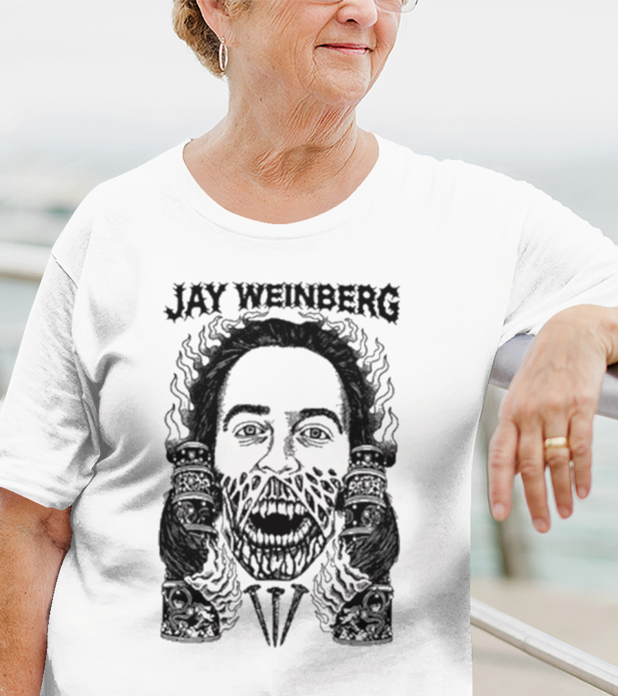 JW X Death Traitors Collab Masked Face And Skeletal Hands T-Shirt