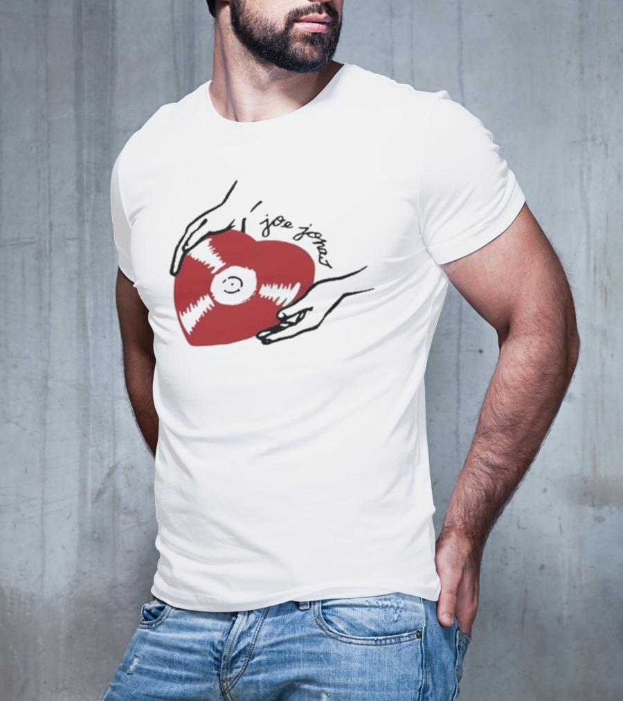 Joe Jonas Vinyl Heart Record T-Shirt
