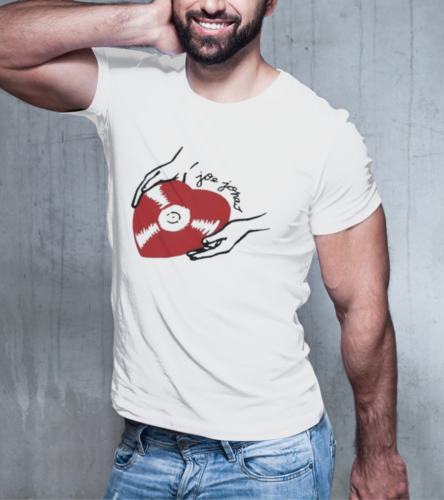 Joe Jonas Vinyl Heart Record T-Shirt