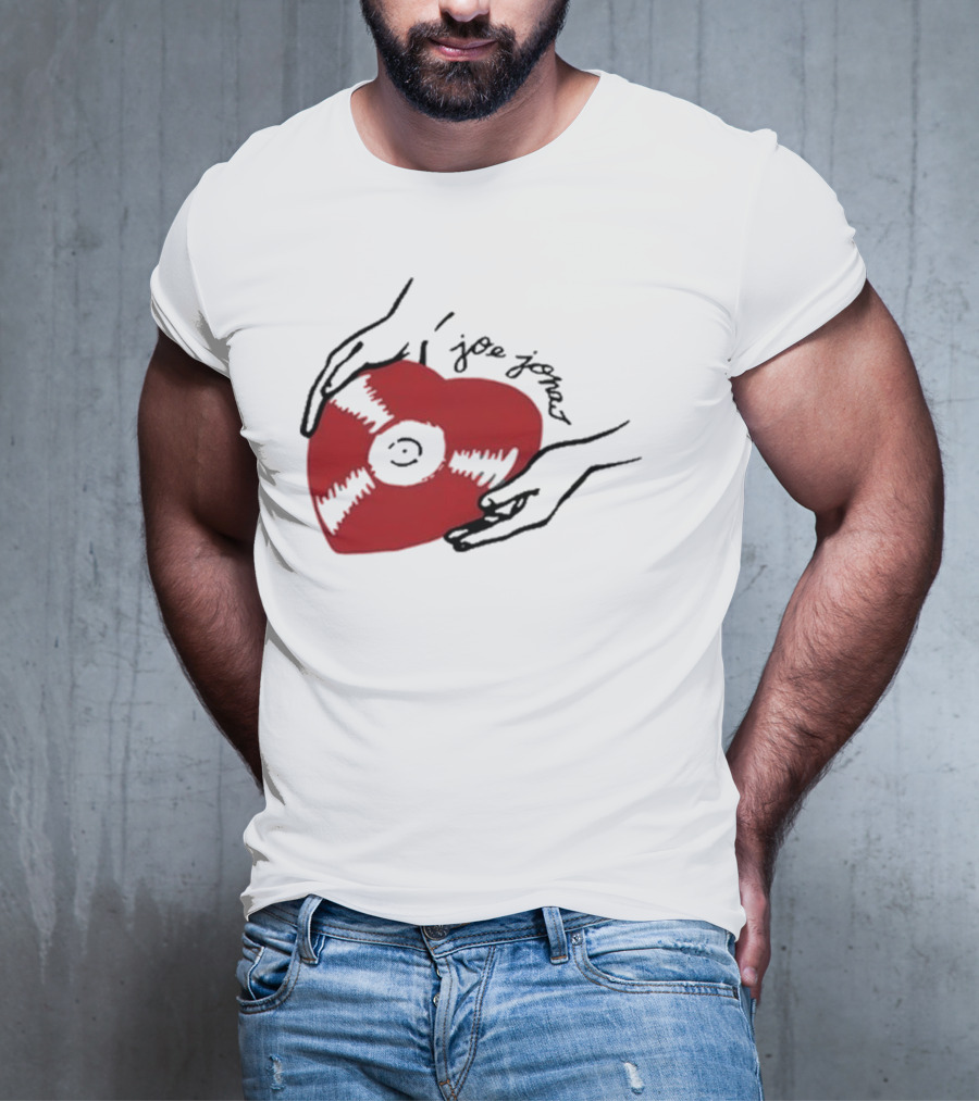 Joe Jonas Vinyl Heart Record T-Shirt