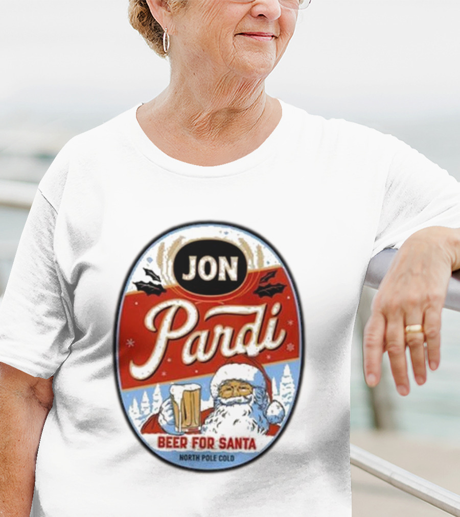 Jon Pardi Beer For Santa North Pole Cold Holiday Festive Design T-Shirt