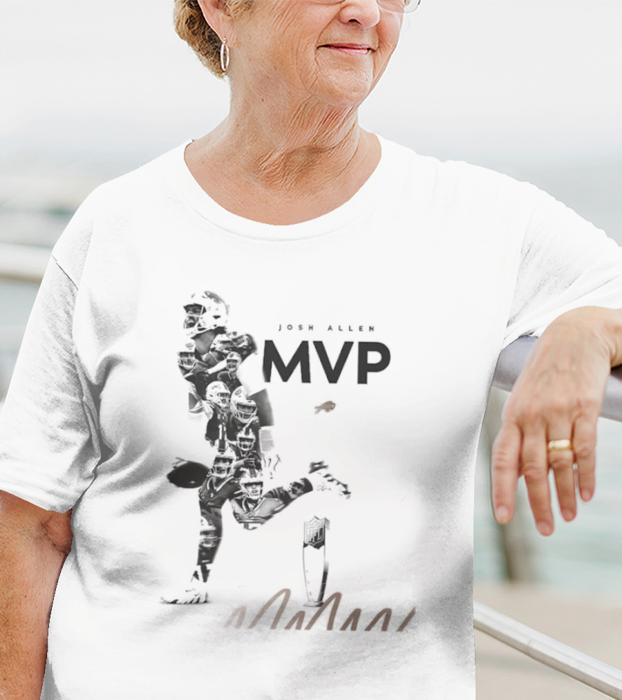 Josh Allen Buffalo Bills MVP Honors Iconic Running Pose T-Shirt