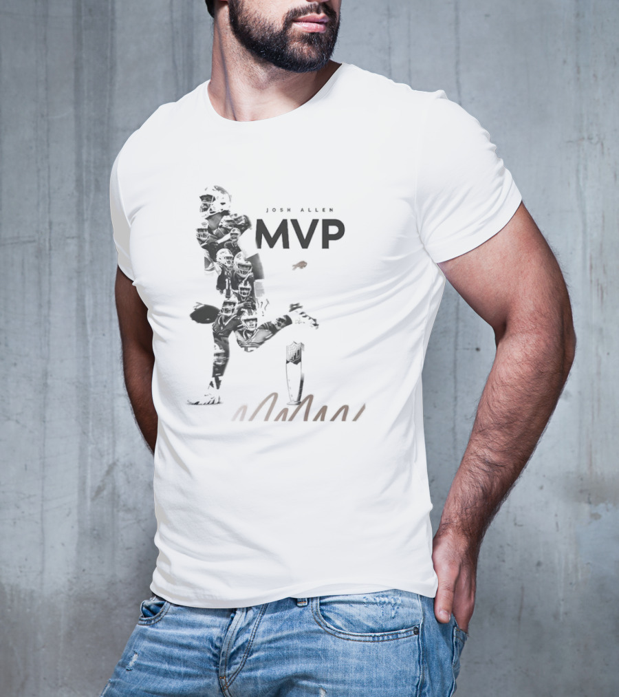 Josh Allen Buffalo Bills MVP Honors Iconic Running Pose T-Shirt